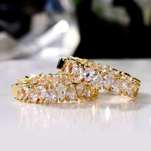 Load image into Gallery viewer, Hot Selling Gold Plated Iced Out Diamond Earrings Luxury Silver Plated Copper Zircon Hoop Earring For Women