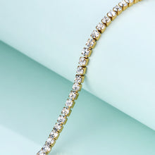 Load image into Gallery viewer, 2022 Luxury Adjustable Titanium Double Buckle Zircon Tennis Bracelets For Women Stainless Steel Silver Tennis Chain Bracelet
